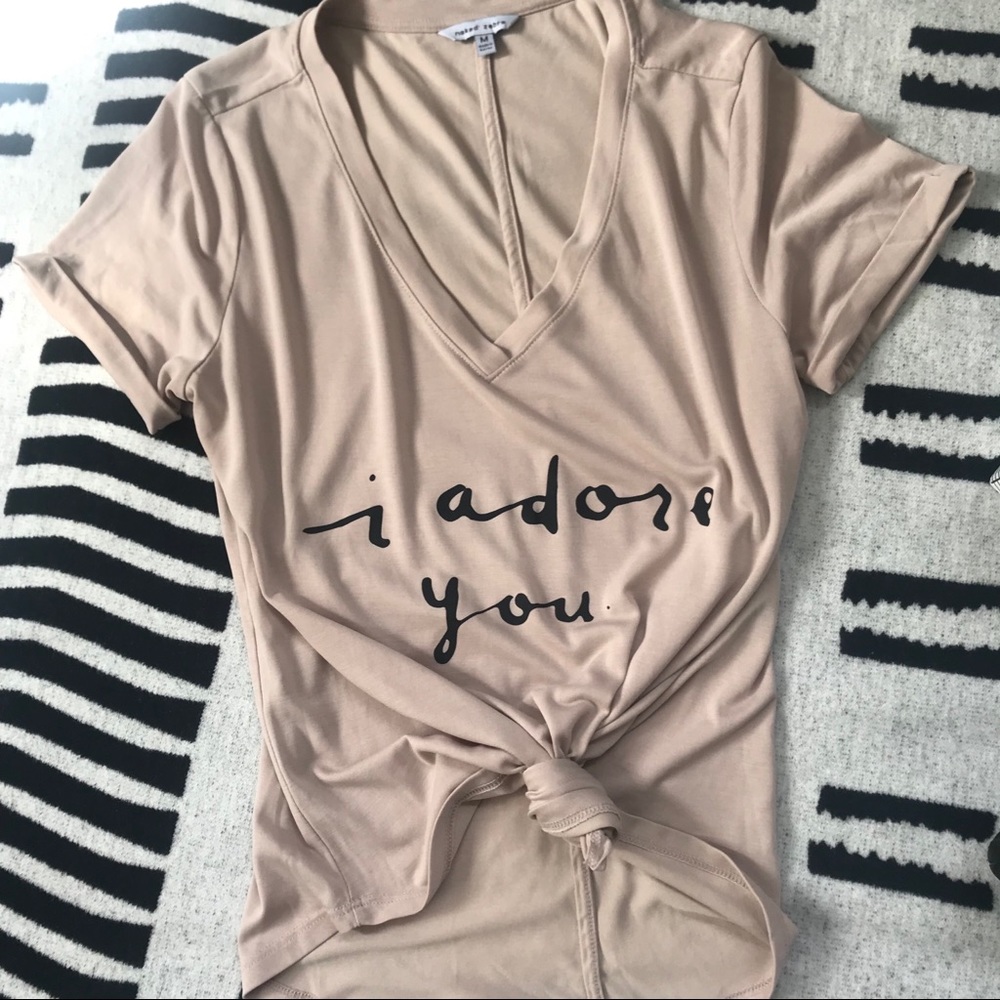 Naked Zebra | I Adore You Graphic Women’s Size M